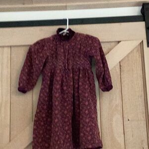 Cornelloki Vintage Floral Corduroy Dress Girl 5-6
